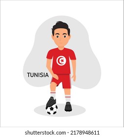 soccer or football player flat character