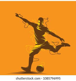 Soccer and Football Player Man LOGO VECTOR