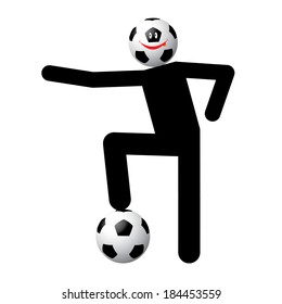 soccer football player vector