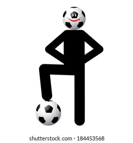 soccer football player vector