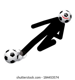 soccer football player vector