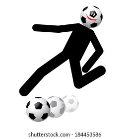 soccer football player vector