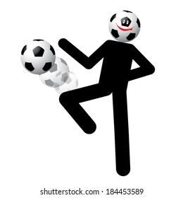 soccer football player vector