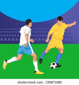 Soccer football players