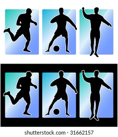 Soccer football players