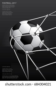 Soccer Football Poster Vector Illustration