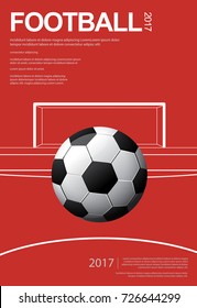 Soccer Football Poster Vector Illustration