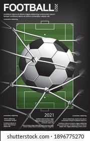 Soccer Football Poster Vestor Illustration