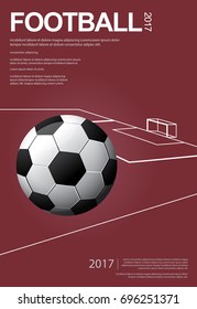 Soccer Football Poster Vestor Illustration