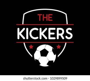 soccer football retro badge logo design set illustration