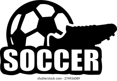 Soccer Football Shoe Ball Stock Vector (Royalty Free) 274926089 ...