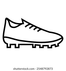 Soccer football shoe icon design vector symbol illustration.