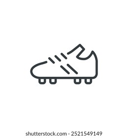 Soccer football shoes cleats icon, vector illustration