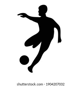 Soccer. Football Silhouette Vector Design Illustration