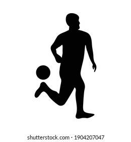 Soccer. Football Silhouette Vector Design Illustration