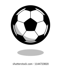 Soccer football sport ball logo vector line 3d icon