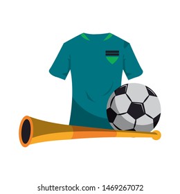 soccer football sport game competition play activity, champion player and game objects cartoon vector illustration graphic design