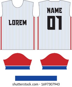 Soccer & Football Sport Jersey T-Shirt Design in Ready to use Round Neck Short Sleeve Sewing Template.