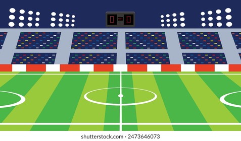 soccer football stadium illustration, Euro 2024