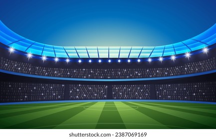 Soccer, football stadium vector eps 10 file