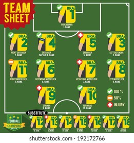 Soccer of Football Team Sheets