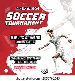 Soccer Football Tournament Flyer Template