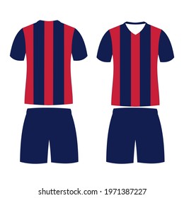 soccer or football T-shirt template for team club on white background