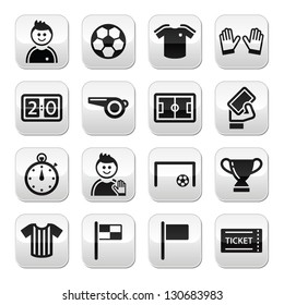 Soccer / football vector buttons set