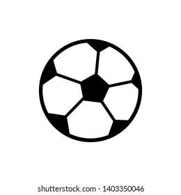 Soccer, football vector icon isolated on white background.