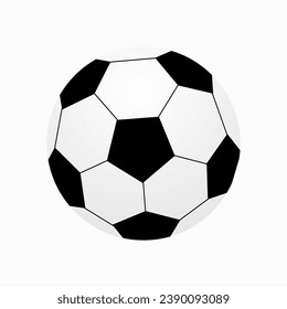 Soccer. Football Vector illustration of a ball. Isolated