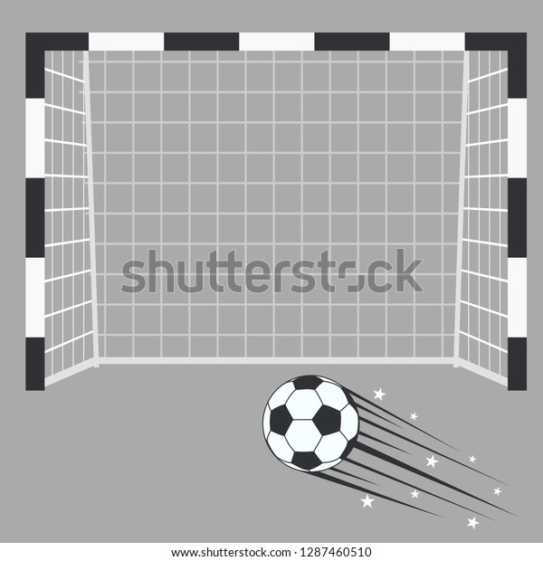 Soccer Futsal Goal Ball Footsal Football Stock Vector Royalty Free