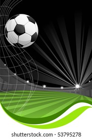 soccer game background with space for text