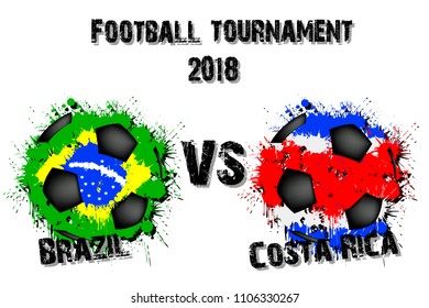 Soccer Game Brazil Vs Costa 260nw 1106330267 
