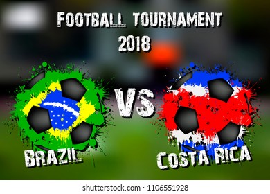 Soccer Game Brazil Vs Costa 260nw 1106551928 