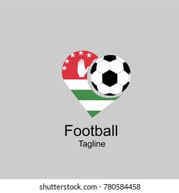 
soccer game and country flag vector illustration