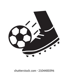 soccer game foot with ball league recreational sports tournament silhouette style icon Free Vector