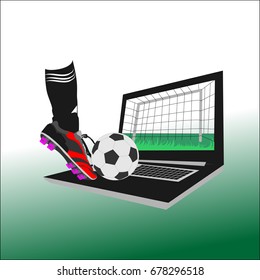 Soccer game notebook  icon