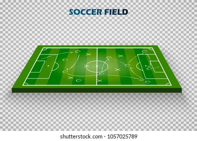 Soccer game tactical scheme. The scheme of the game. Strategy. Tactics. For your design. Vector graphic
