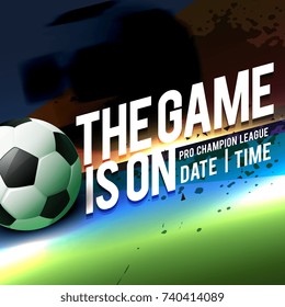 soccer game template for tournament
