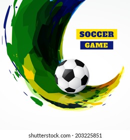 soccer game vector design illustration