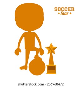 Soccer game, vector illustration