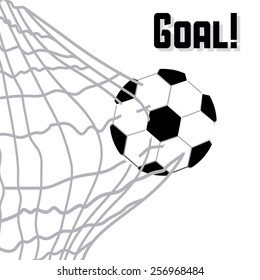 Soccer game, vector illustration