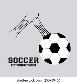 Soccer game, vector illustration