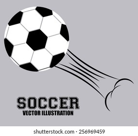 Soccer game, vector illustration