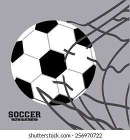 Soccer game, vector illustration