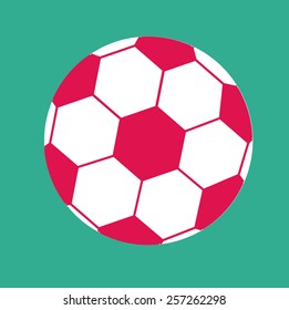Soccer game, vector illustration