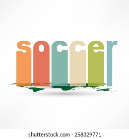 Soccer game, vector illustration