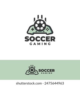 soccer game vector logo design