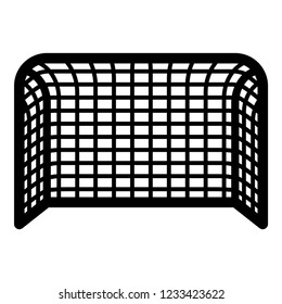 Soccer gate Football gate Handball gate Concept score icon black color