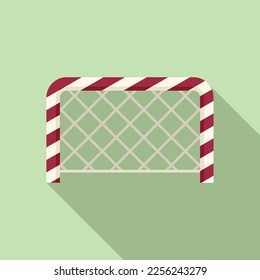 Soccer gate icon flat vector. School sport. Room equipment